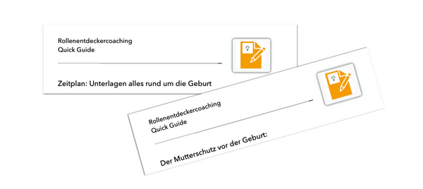 Neues Layout für unsere Quick Guides für das Rollenentdeckercoaching